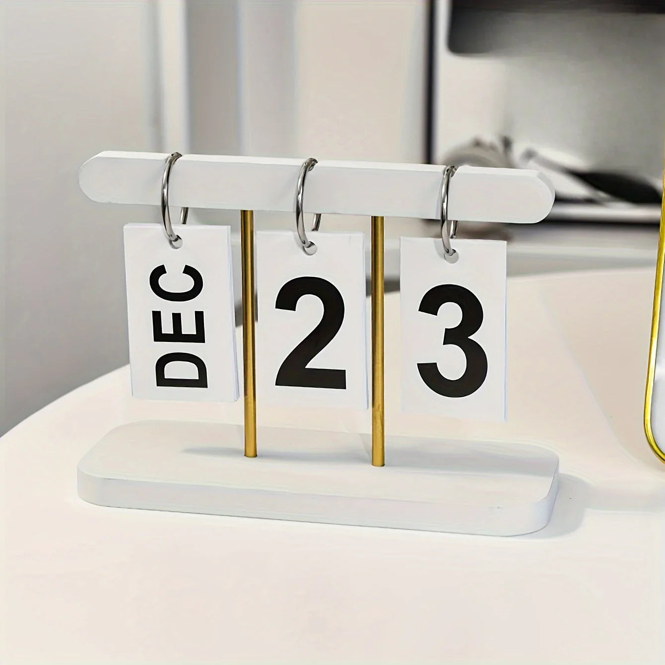Modern Minimalist Flip Desk Calendar English Home Office Decor