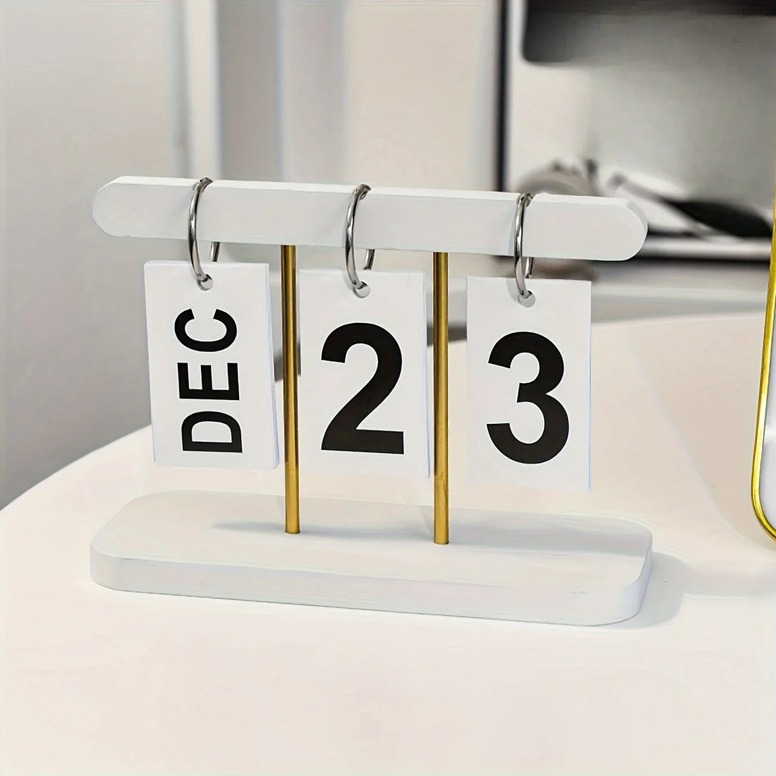 Modern Minimalist Flip Desk Calendar English Home Office Decor