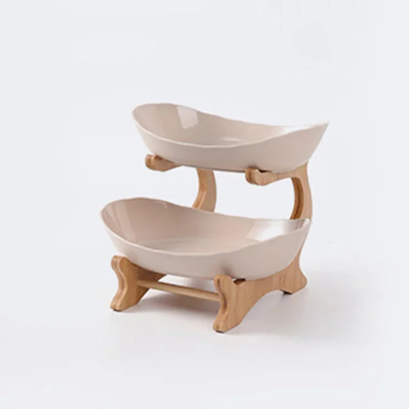 DecorBites™ 3-Layer Table Plates Set: Dinnerware, Fruit Bowl, Snack Stand, Cake Plate, Salad Bowl