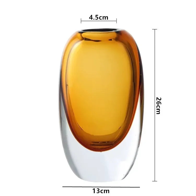 DecorBites™ Crystal Glass Flower Terrarium Vase: Home Decoration & Floral Accessory