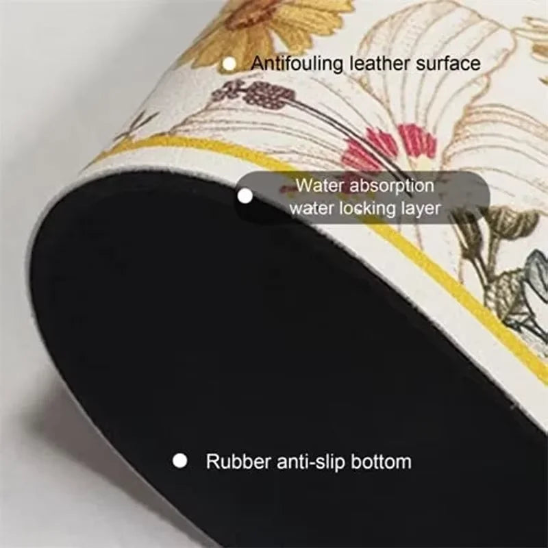 Retro Sink Splash Proof Faucet Mat Absorbent Waterproof Kitchen Bathroom