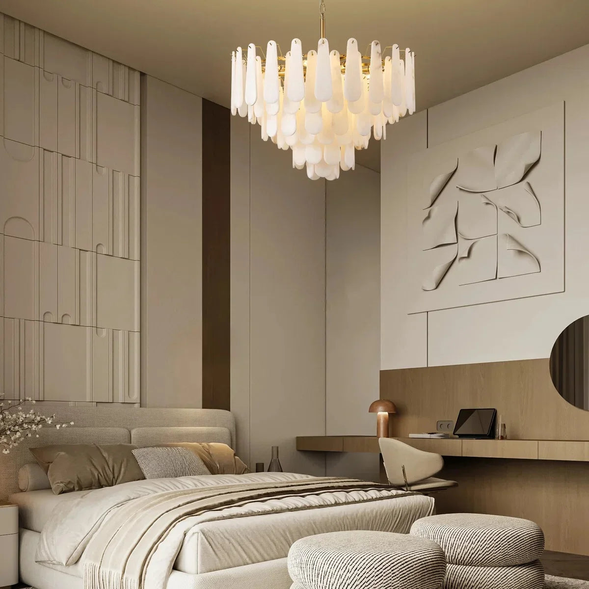 Marble Pendant LED Chandelier