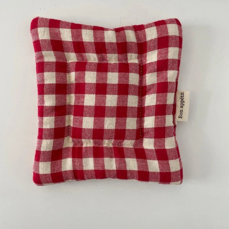 Pastoral Cotton Coaster Cloth Placemat Insulation Pad Kitchen Table Decor