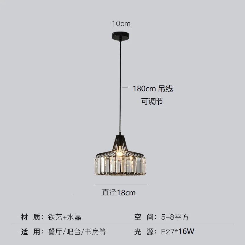 LED Crystal Chandelier Pendant Light