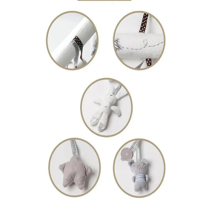 Hanging Rabbit Baby Hand Bell Plush Stroller Toy
