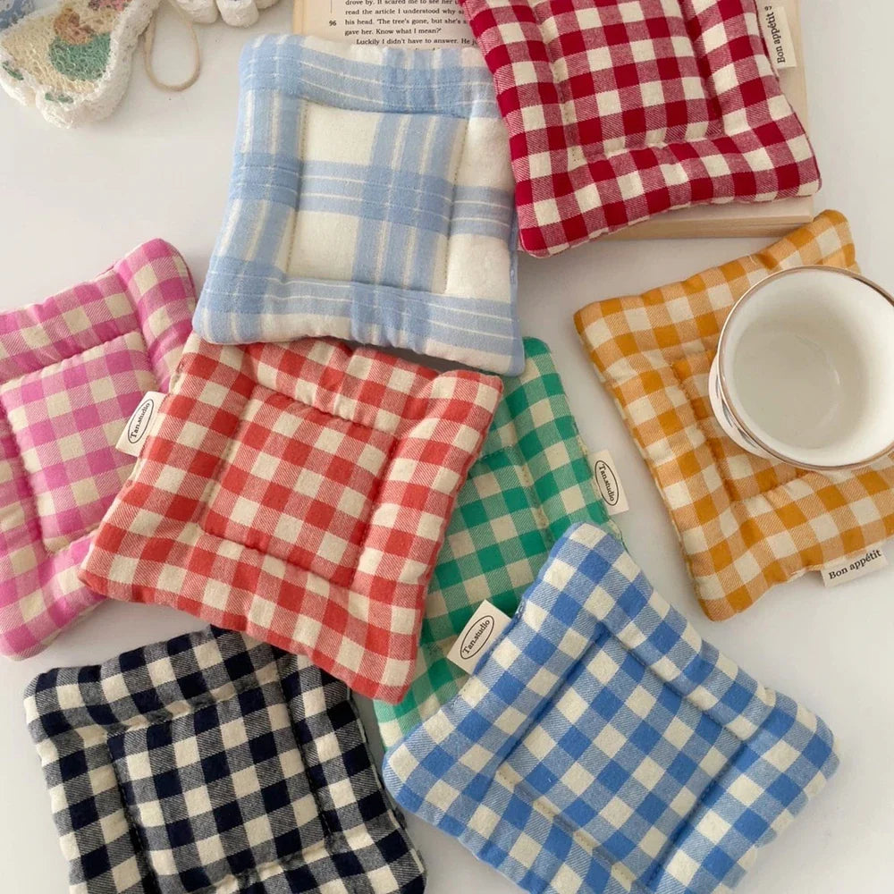 Pastoral Cotton Coaster Cloth Placemat Insulation Pad Kitchen Table Decor