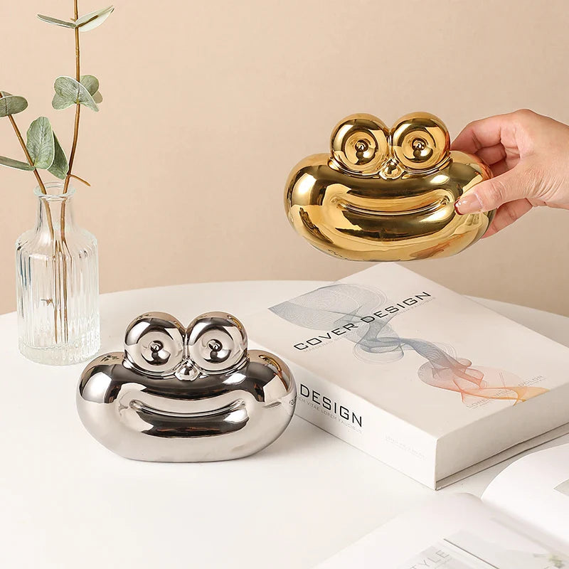 Sausage Shaped Ceramic Decor Unique Home Kitchen Living Room Ornament