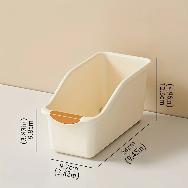 Plastic Multi Functional Storage Box Set Curved Design Home Organizer