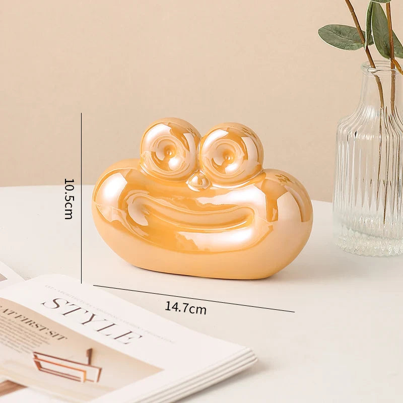 Sausage Shaped Ceramic Decor Unique Home Kitchen Living Room Ornament