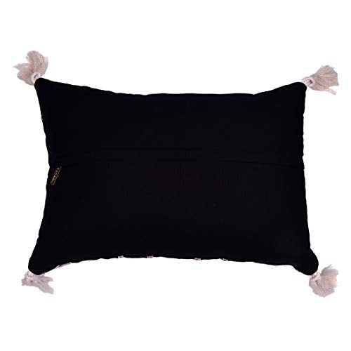 Black and Beige Throw Pillow Covers - Set of 2 and 4, 18 x 18 inches