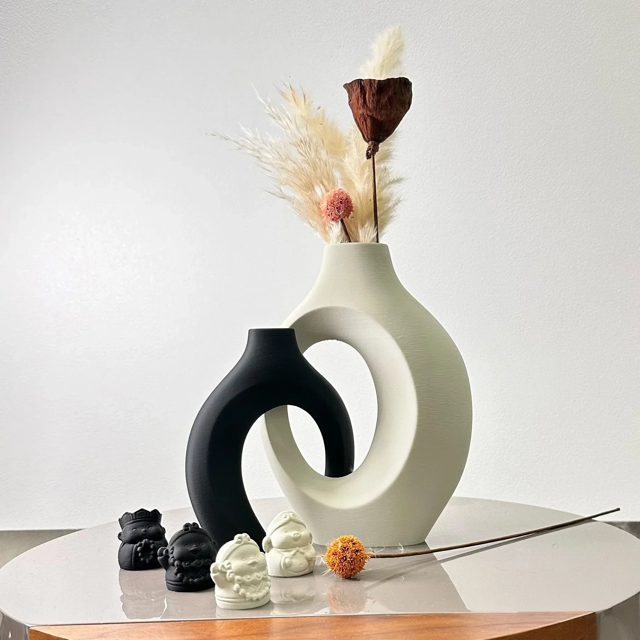 DecorBites™ Large Dried Vase Set for Home and Office