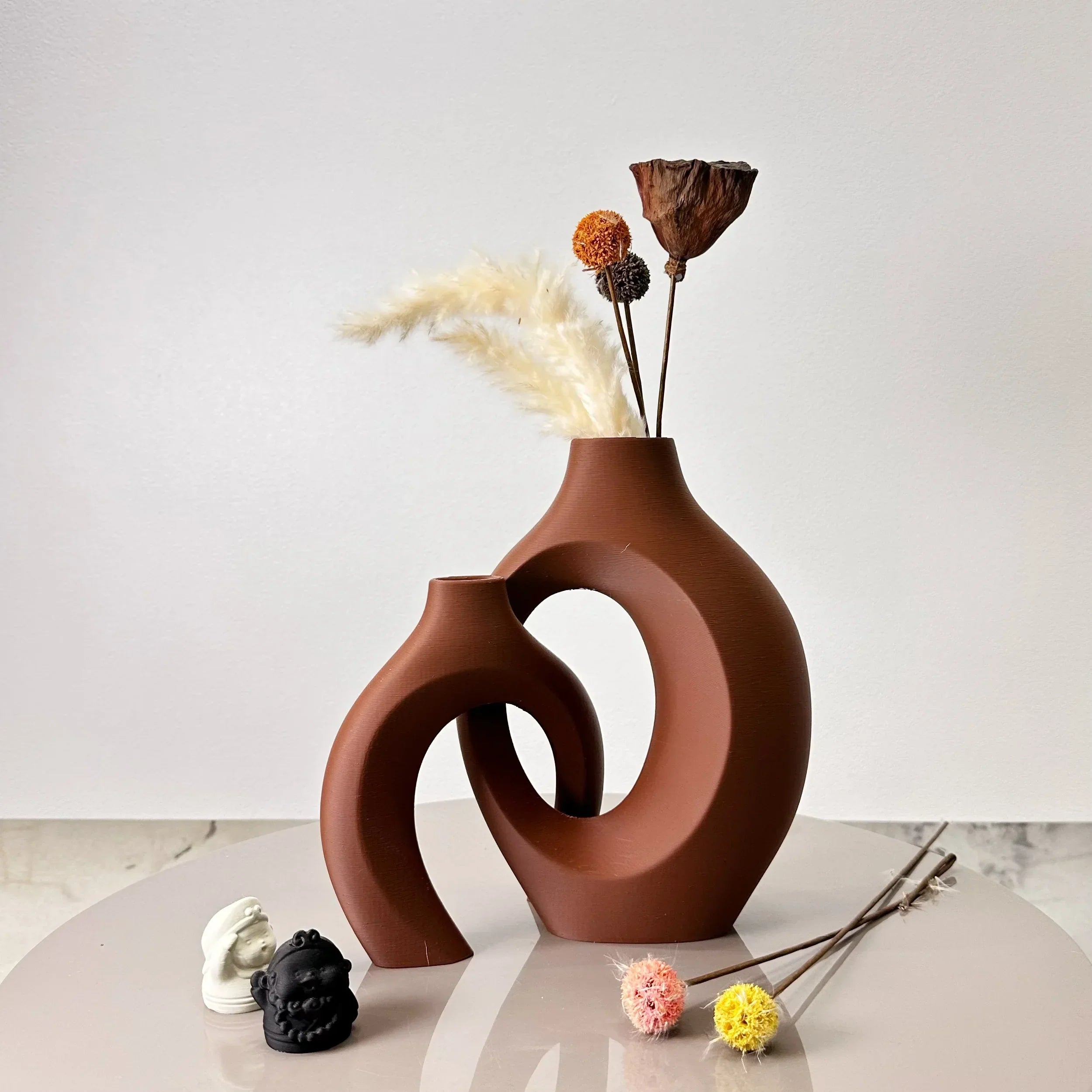 DecorBites™ Large Dried Vase Set for Home and Office