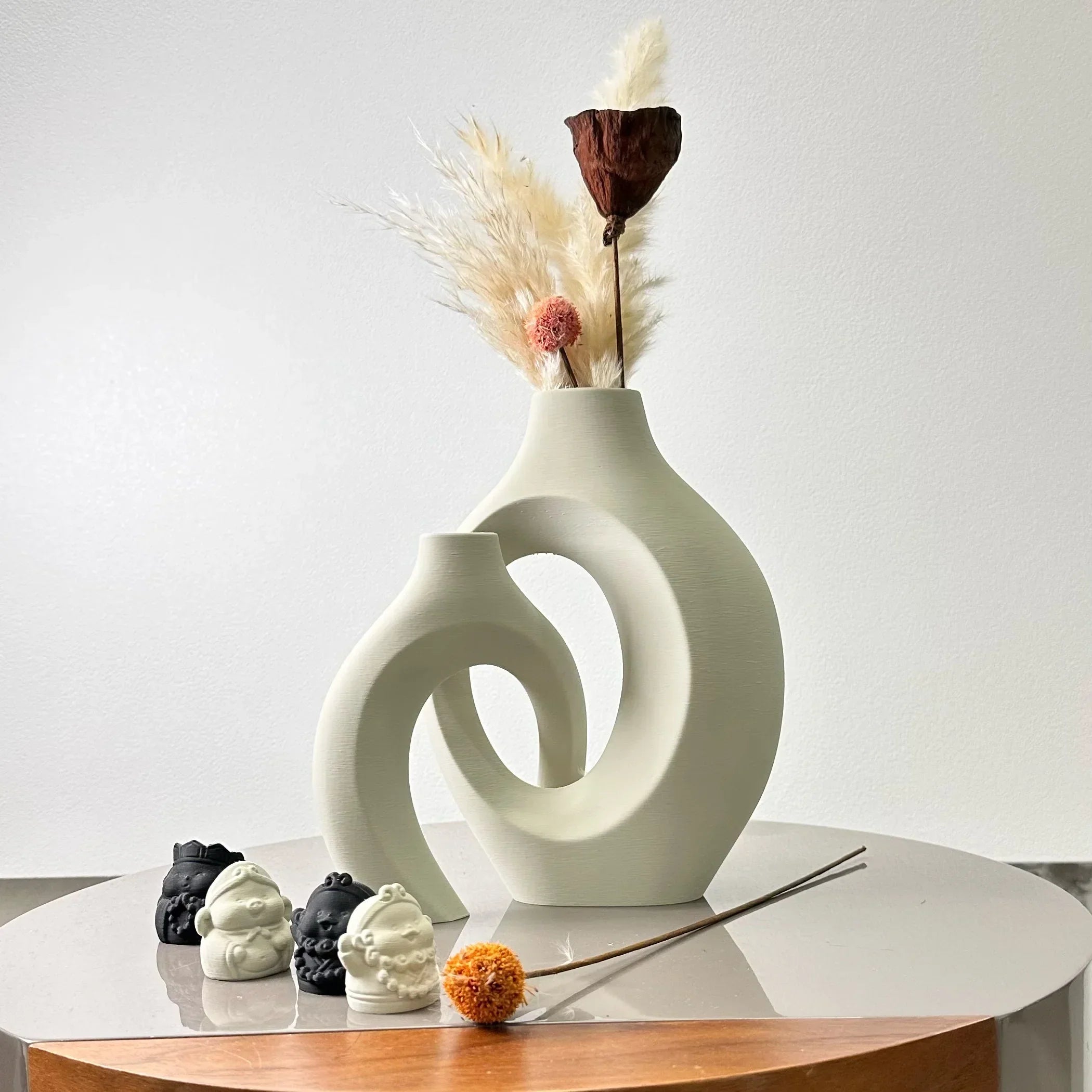 DecorBites™ Large Dried Vase Set for Home and Office