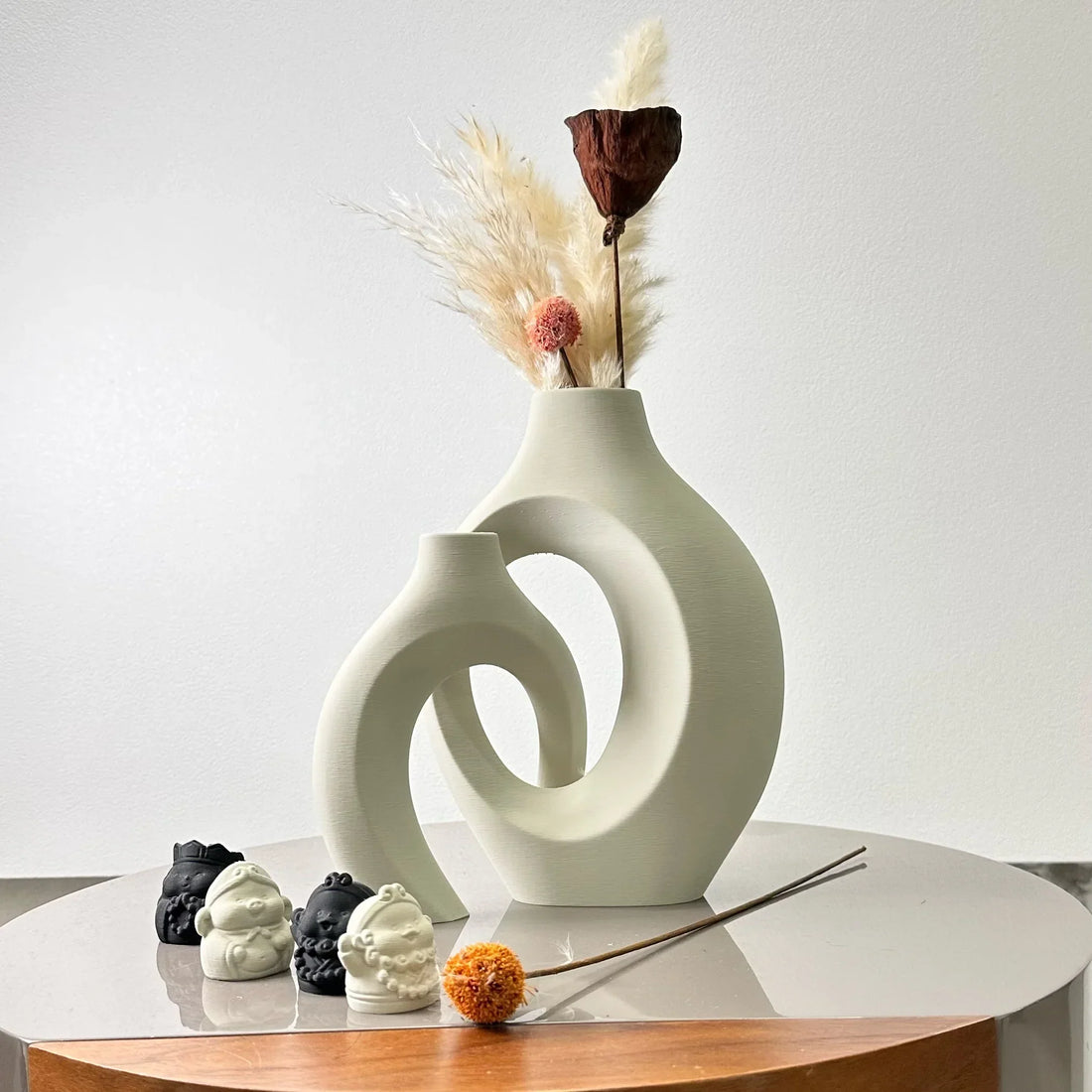 DecorBites™ Large Dried Vase Set for Home and Office