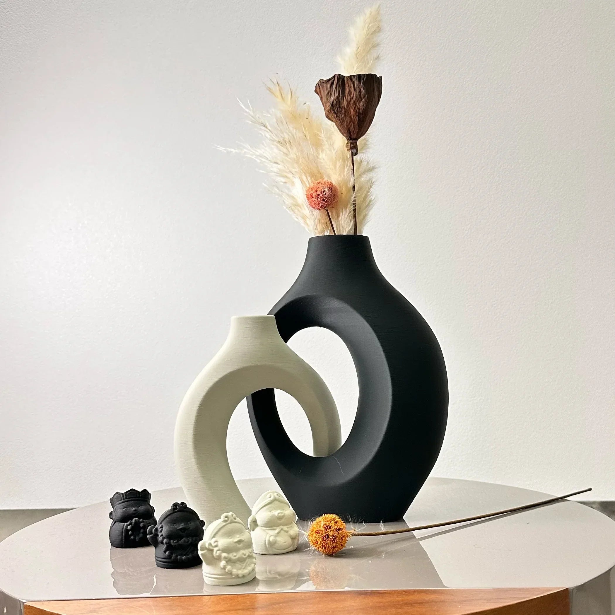 DecorBites™ Large Dried Vase Set for Home and Office