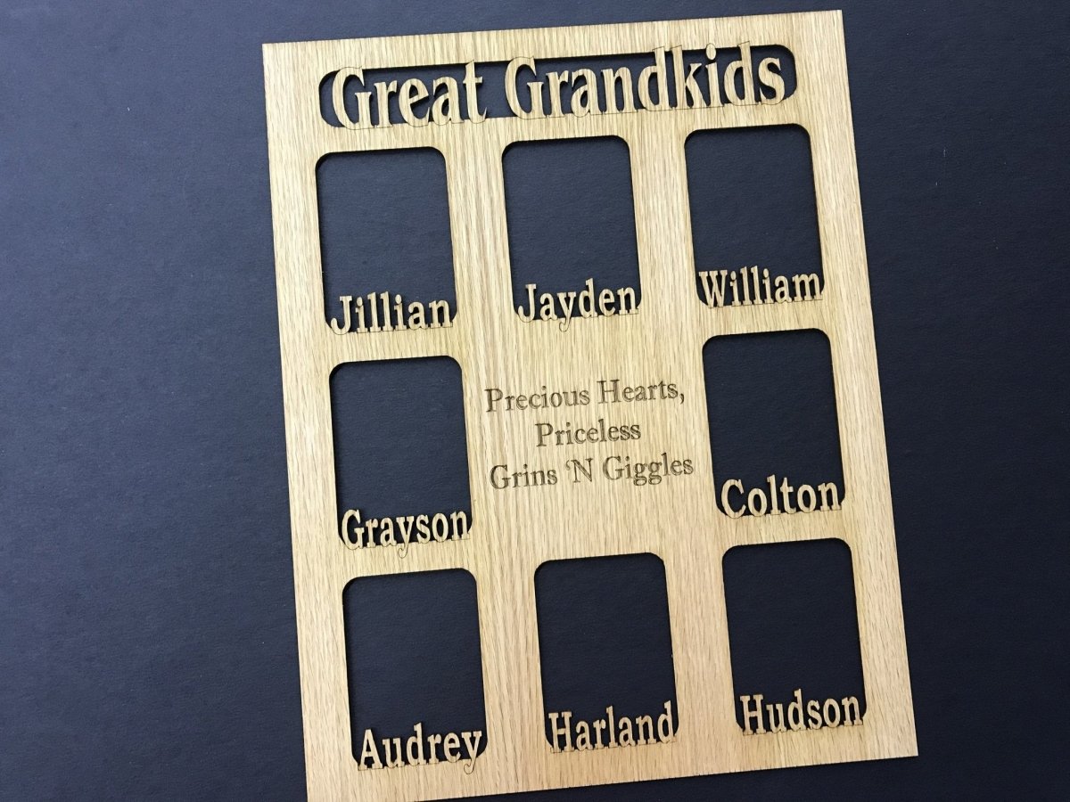 Grandkids Name Picture Frame 11"x14"