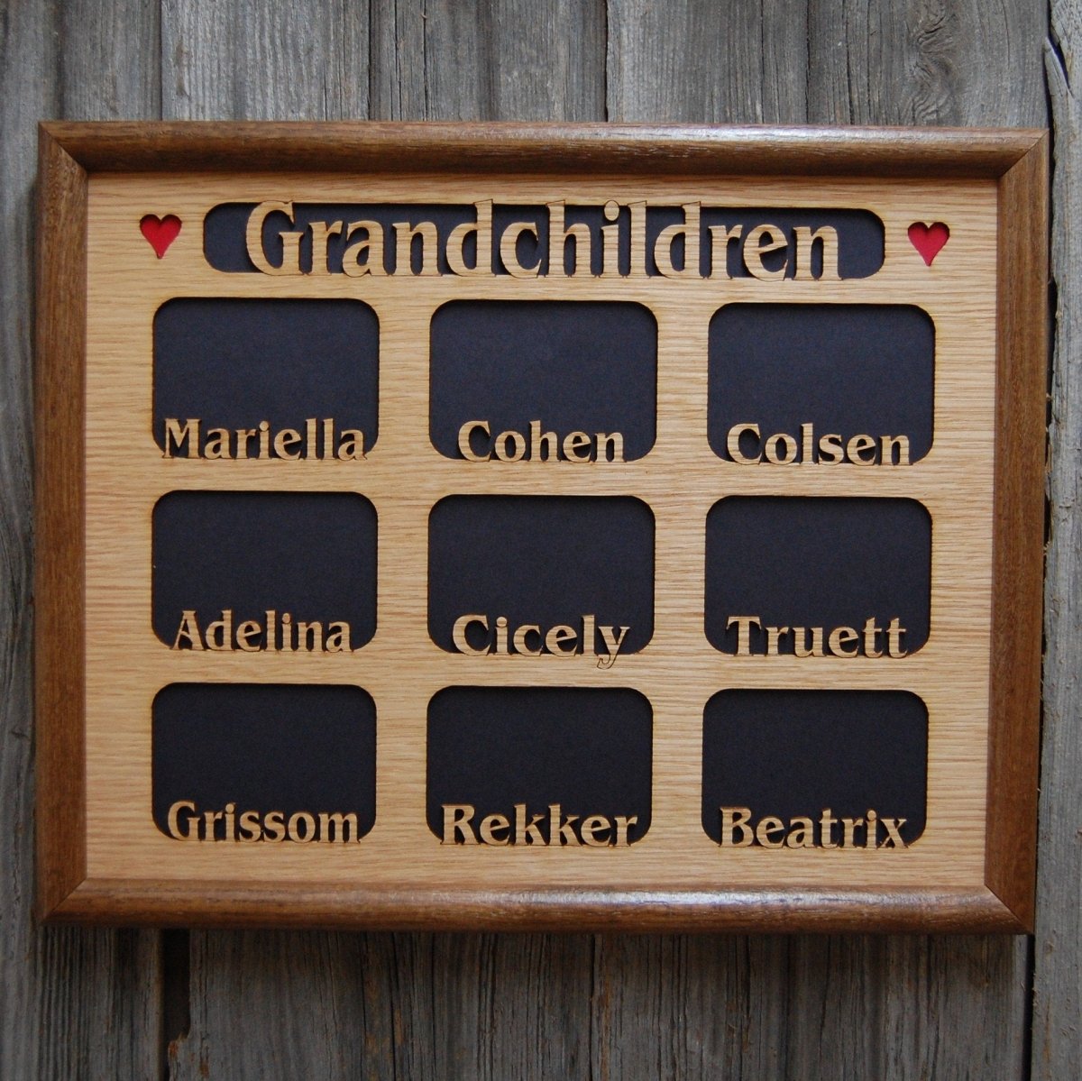 Grandkids Name Picture Frame 11"x14"
