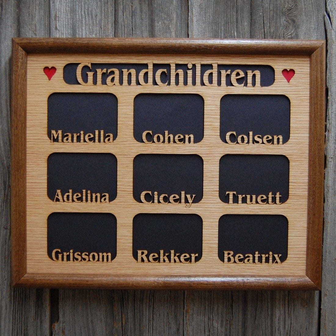 Grandkids Name Picture Frame 11"x14"