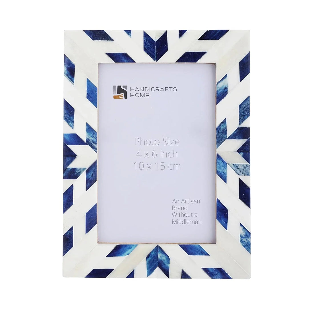 Picture Frames  Hypno Frost Collection Bone Inlay White-Blue, 3 Sizes