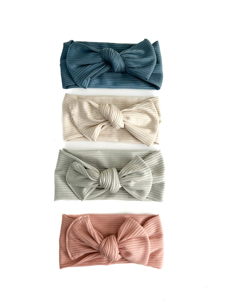 Pink Peony Bow Headwrap