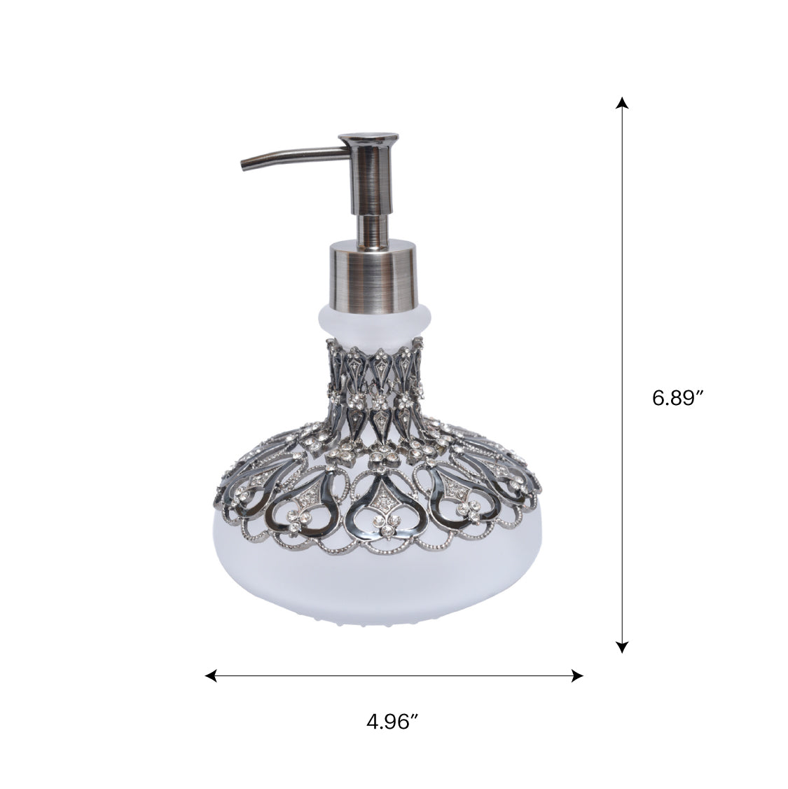 Oriana Grace – Modern Decorative Bathroom Accessory Handmade Soap Dispenser, 9 oz