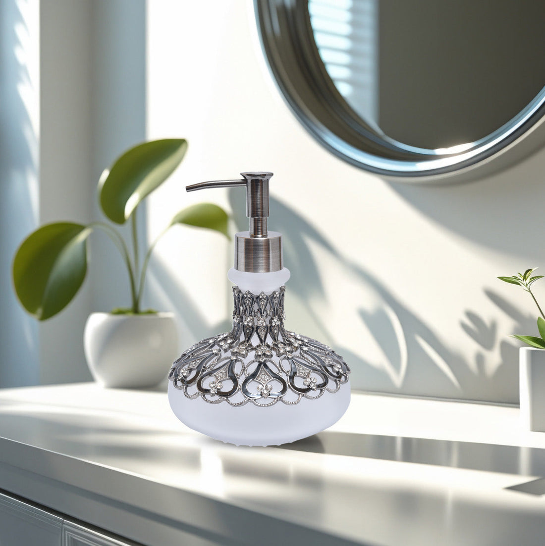 Oriana Grace – Modern Decorative Bathroom Accessory Handmade Soap Dispenser, 9 oz