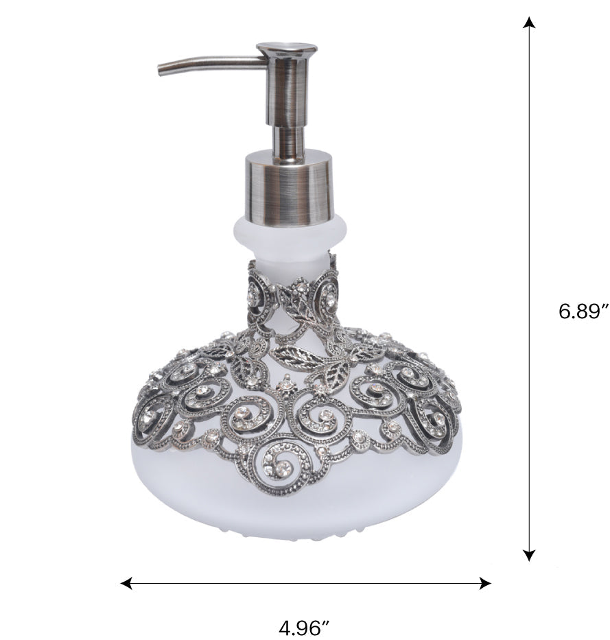 The Millicent - Modern Decorative Bathroom Accessory Handmade Soap Dispenser Gift for Mom 12.5oz