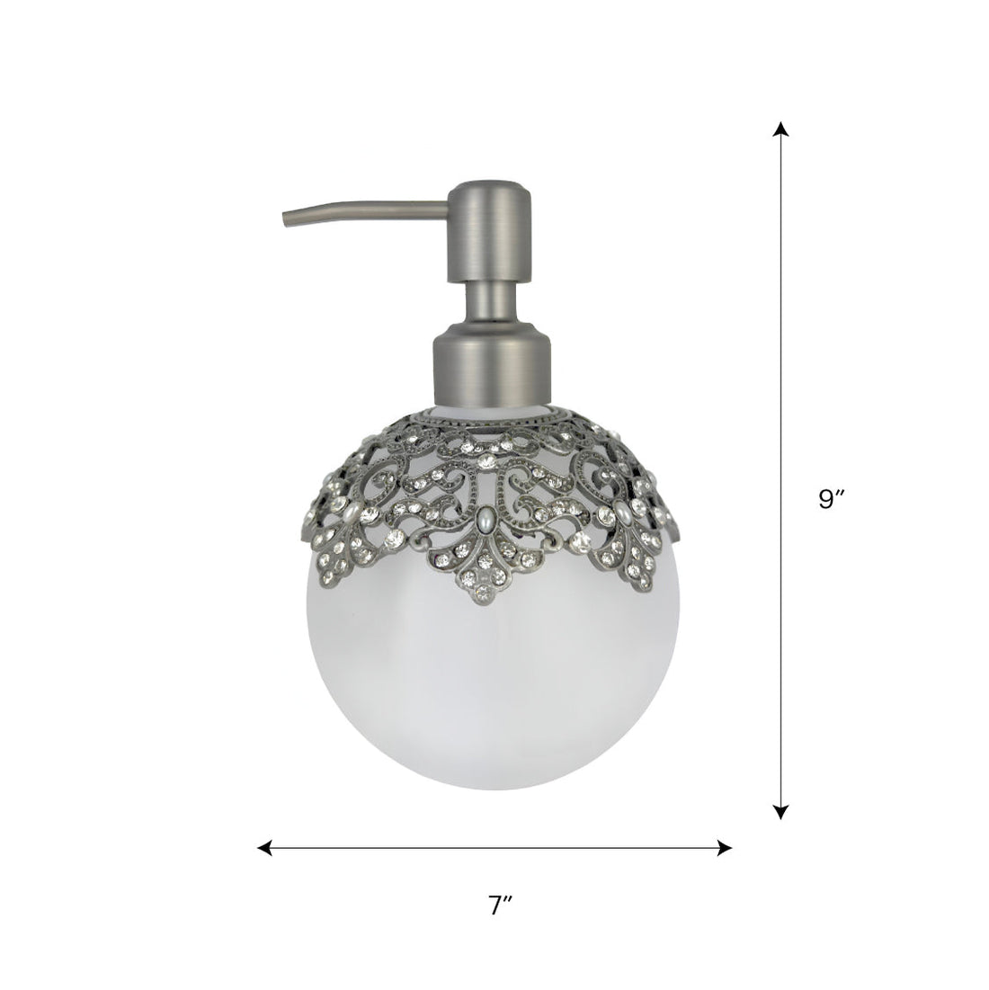 Isolde Essence – Modern Decorative Bathroom Accessory Handmade Soap Dispenser, 12 oz