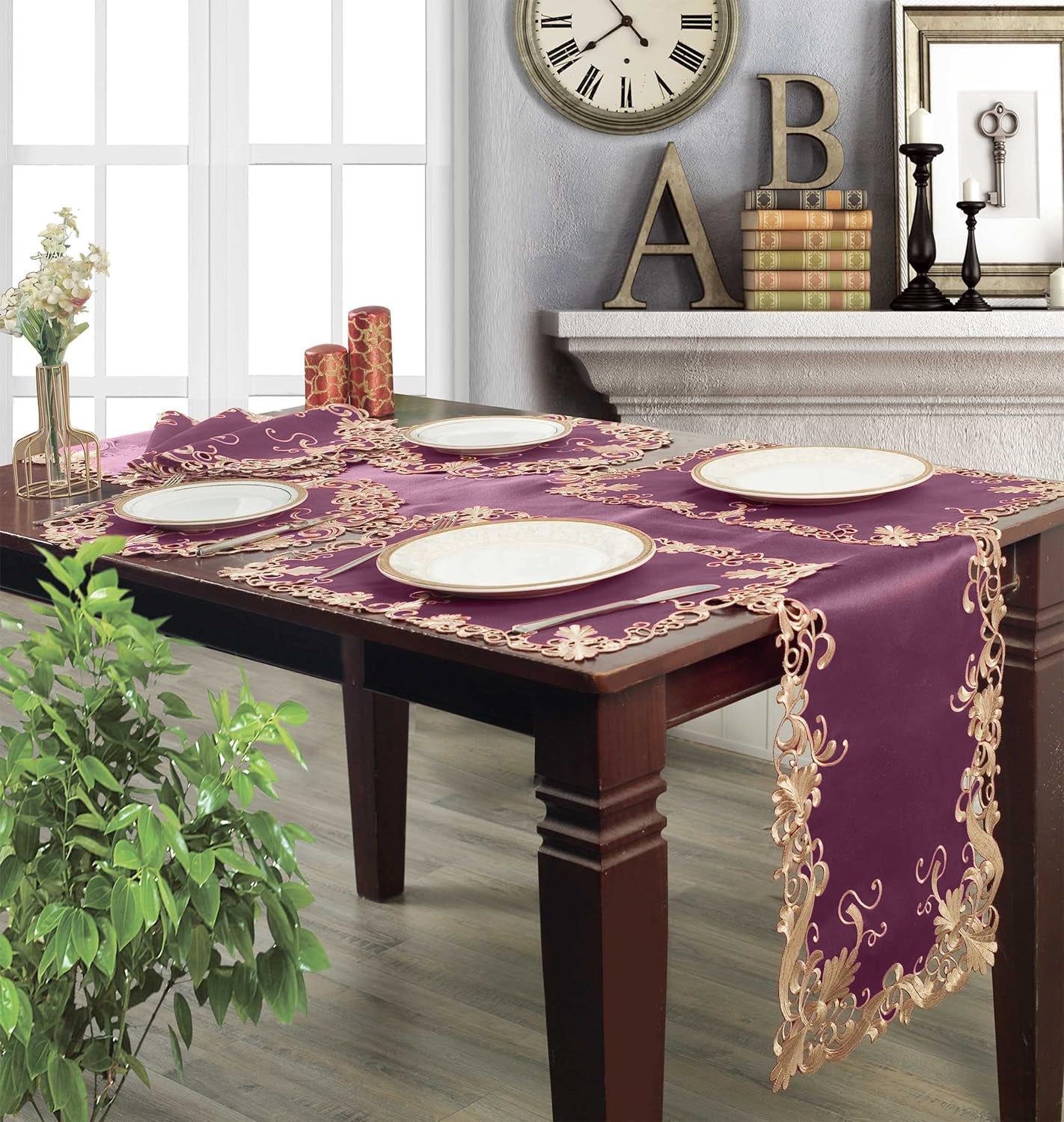 Opulent Weave – Premium Decorative Table Doilies, Elegant Table Decor for Dining and Events 15 inch