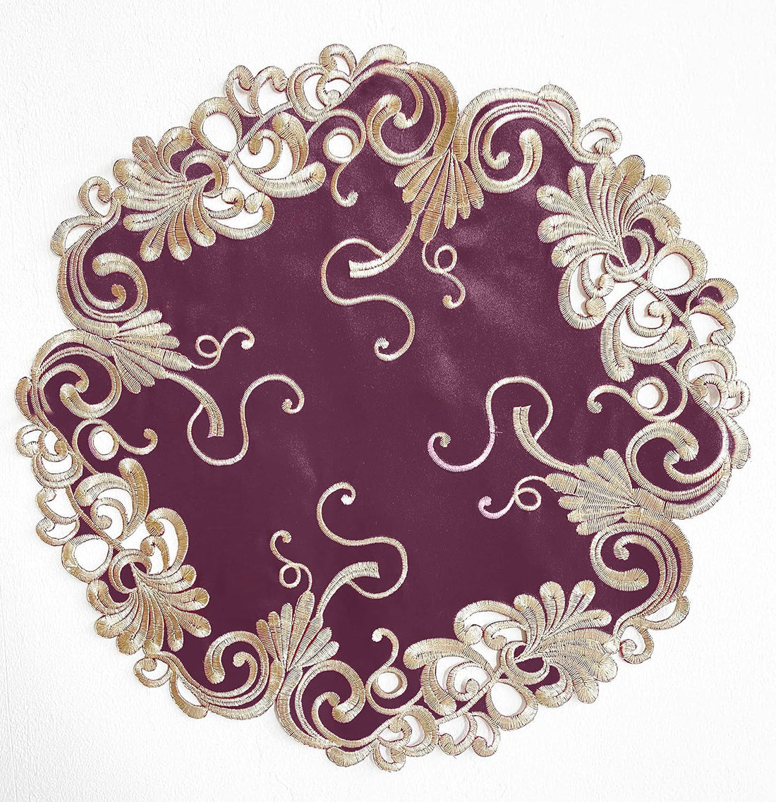 Opulent Weave – Premium Decorative Table Doilies, Elegant Table Decor for Dining and Events 15 inch
