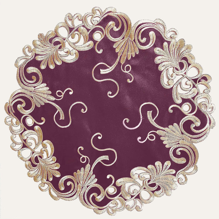 Opulent Weave – Premium Decorative Table Doilies, Elegant Table Decor for Dining and Events 15 inch