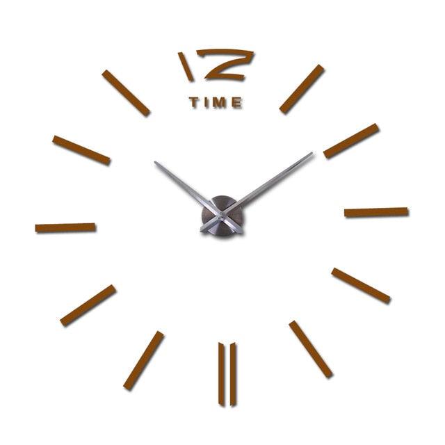 Wall Clock Watch Clocks 3D Frameless Wall Clock Large Stickers Wall Decoration for Living Room Bedroom 3D Acrylic Mirror Stickers Living Room Quartz Needle Europe